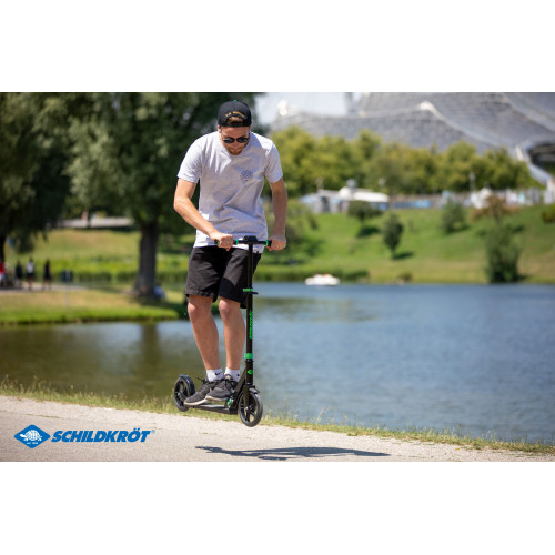 Самокат  Schildkröt City Scooter Street Master 200mm Green - фото №3